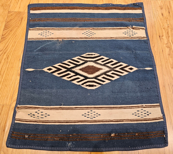 Vintage Mexican Saltillo Serape Kilim Rug,  @thepersianknot  , SKU 2257