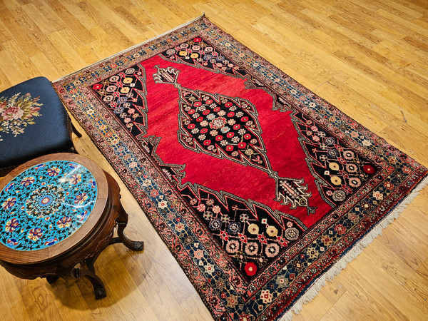 Mid 20th Century Persian Mazgalan Area Rug,  ⁨@thepersianknot⁩  , SKU 1035