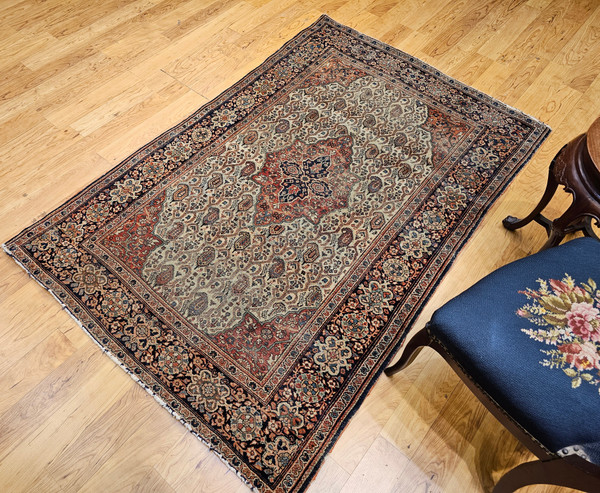 Vintage Persian Farahan Area Rug in All Over Pattern,  ⁨@thepersianknot⁩  , SKU 1830
