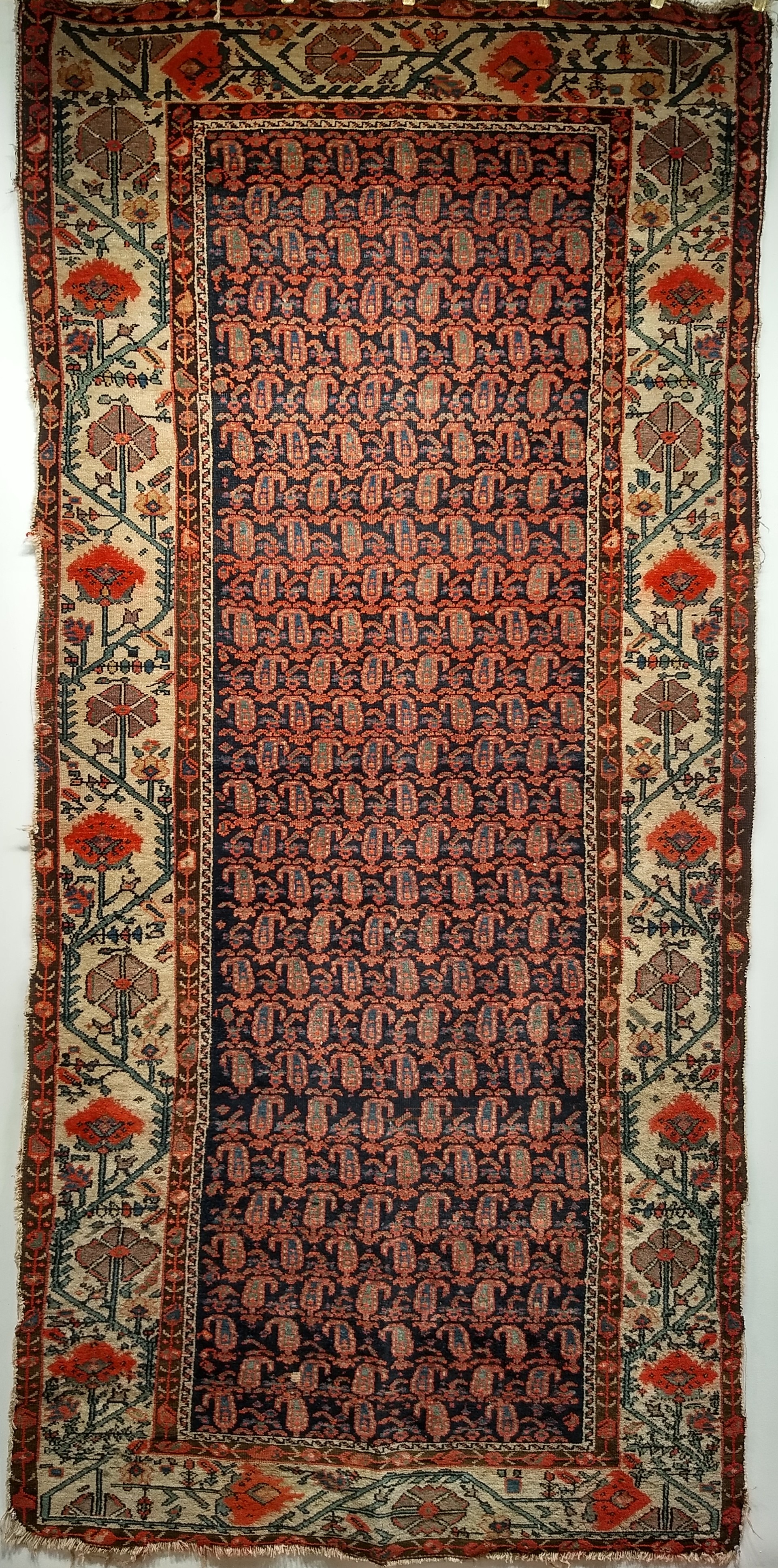 Brown Tribal Persian Earth Tone Square Scatter Rug, 20th Century For Sale  at 1stDibs