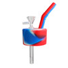 Soda Can Bong: Pop Top - Red White and Blue