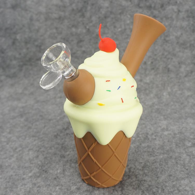 Ice Cream Cone 6.5 Silicone Bong Silicone Bong