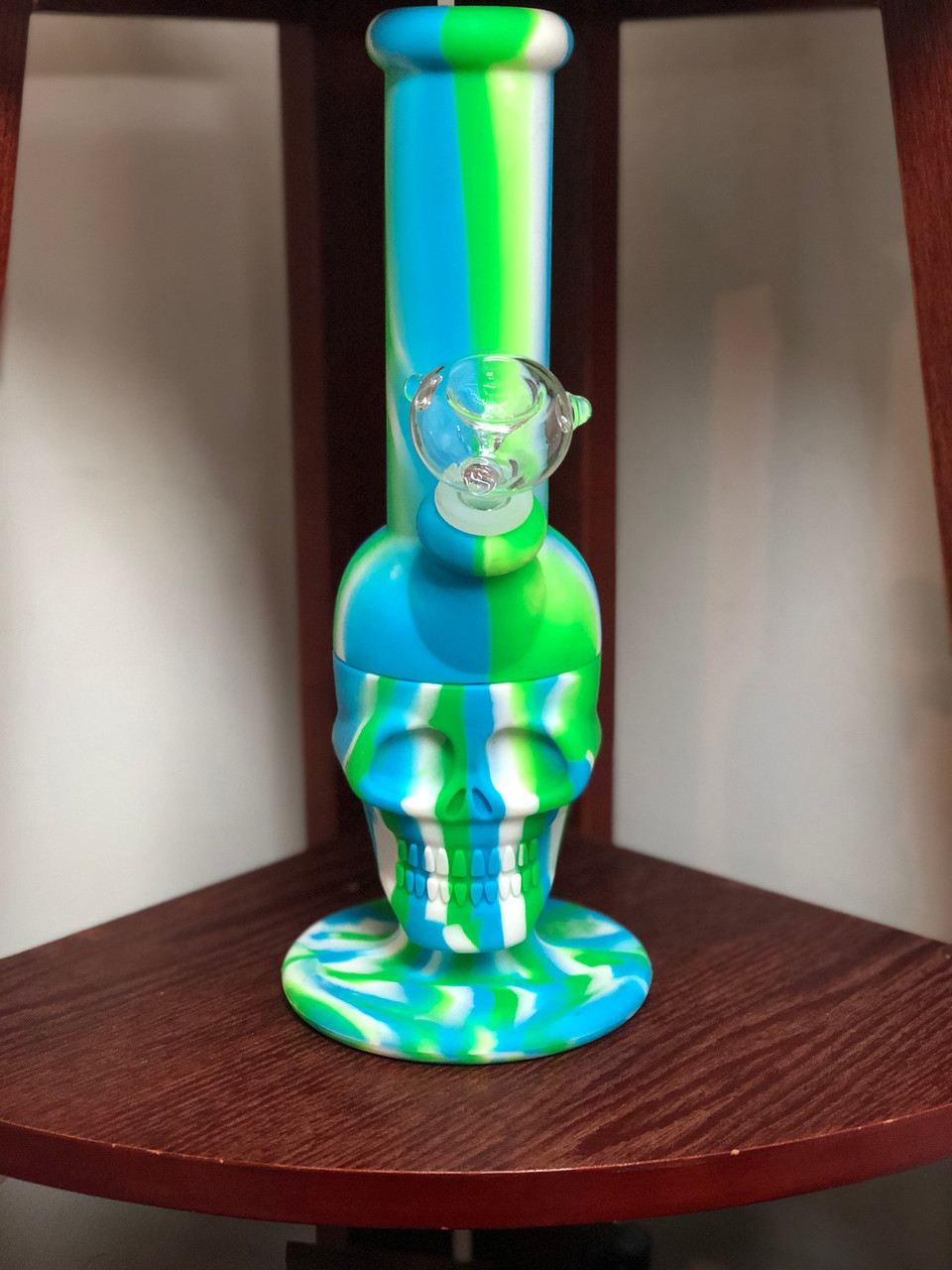 Silicone Skull Water Pipe - Silicone Bong