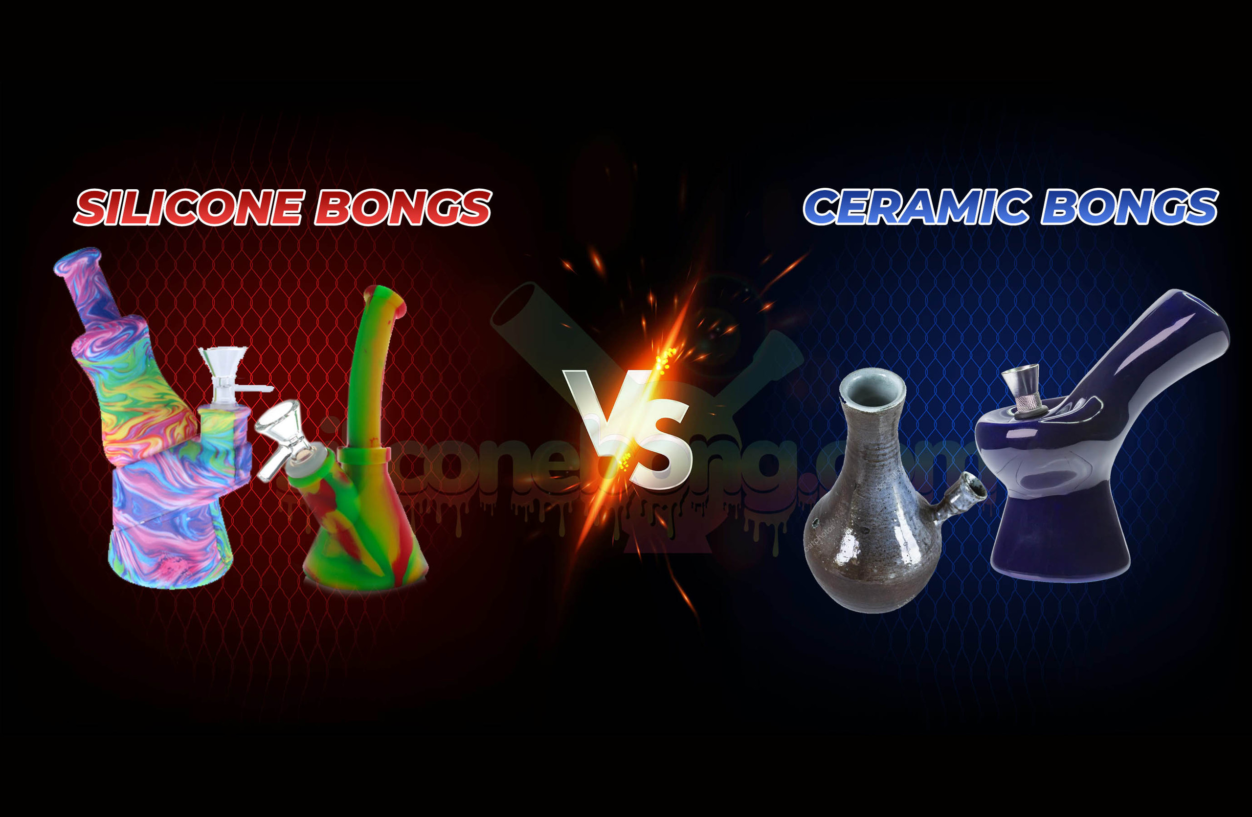 Silicone Bongs, Silicone Rigs 23 Day Shipping