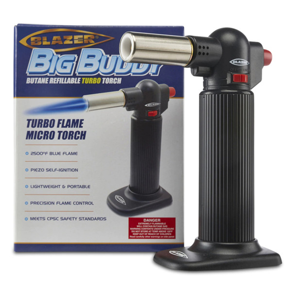 BLAZER "Big Buddy" Turbo Flame MICRO Refillable Butane Torch