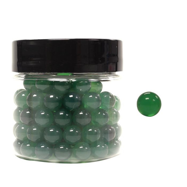Green 6mm quartz terp pearls for use in a bucket banger or rig to modulate airflow and vaporization