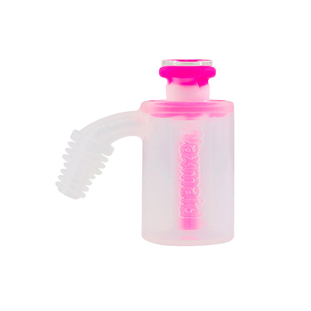 Waxmaid Mini Silicone Ash Catcher Pink Cream: 14mm - 18mm Male 45 Degree