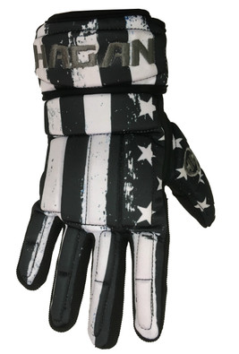 H-1 Player Gloves Black & White (USA)