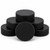 MIX Sports Ice Hockey Pucks – Regulation 6 oz Black Rubber Practice Pucks – Official Size & Weight – Hockey Training Pucks for Shooting, Passing & Stickhandling – 6, 12, 25, 50 & 100 Pack