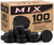 MIX Sports Ice Hockey Pucks – Regulation 6 oz Black Rubber Practice Pucks – Official Size & Weight – Hockey Training Pucks for Shooting, Passing & Stickhandling – 6, 12, 25, 50 & 100 Pack