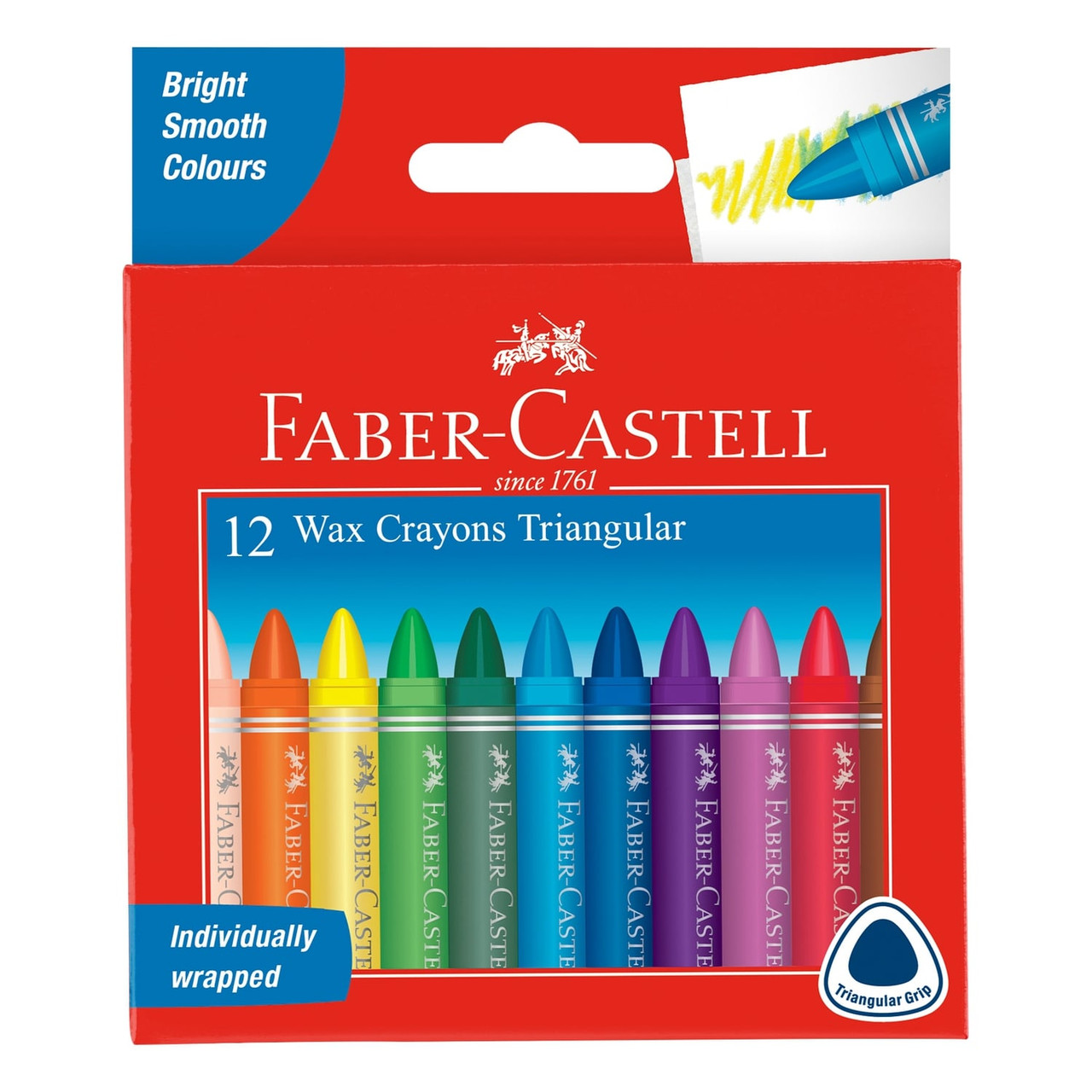 Faber Castell Wax Crayon 12 colours