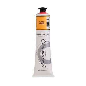 Paint Chromacryl Student Acrylic 75mL Fluoro Orange Paint Chromacryl Student Acrylic 75mL Fluoro Orange