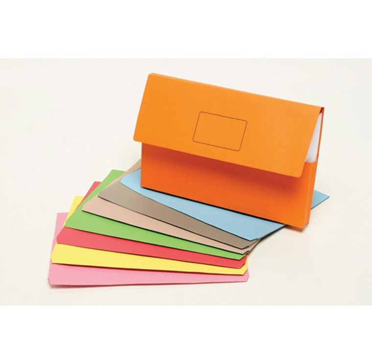 DOCUMENT WALLET MARBIG SLIMPICK SINGLE ITEM ASSORTED COLOURS