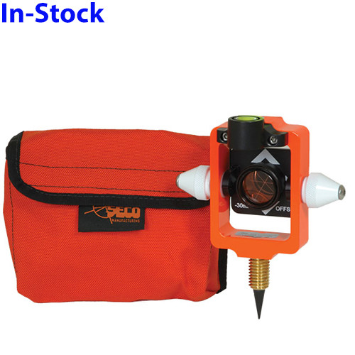 SECO Mini Stakeout Prism with Site Cones – Flo Orange (6405-10-FOR) (6405-10-FOR)