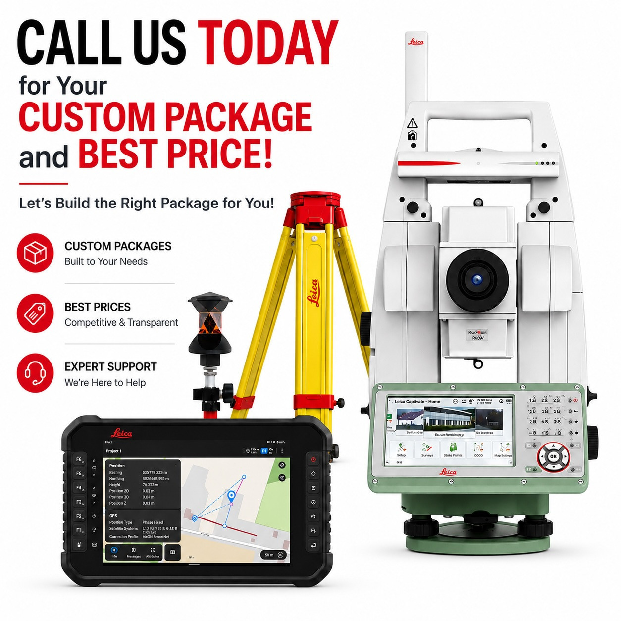 Leica TS13   Robotic Total Station