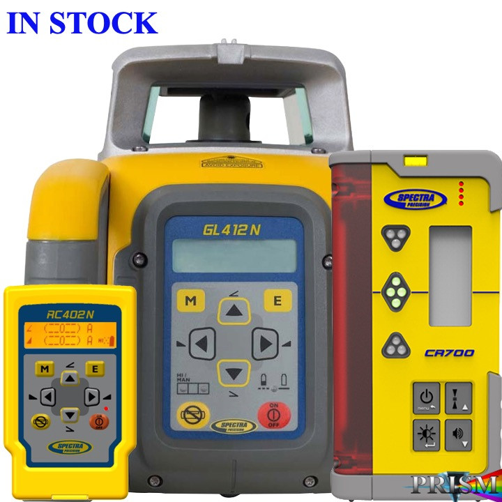 Spectra GL412N 15% Single  Grade Laser w/HL760 Sensor Rech. Batt.