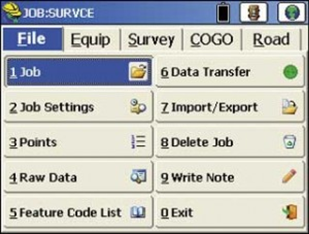 Carlson SurvCE Collector Software