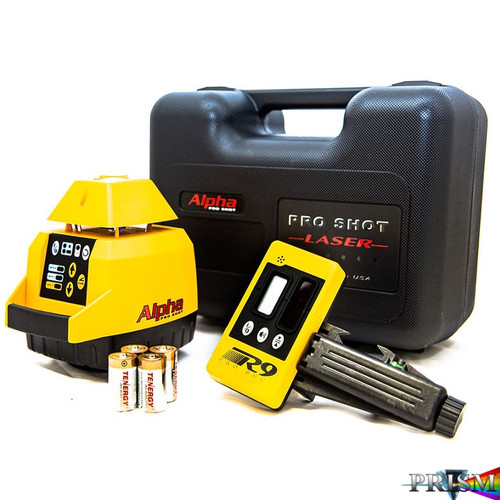 Pro Shot Alpha XD long-range rotary laser level for land leveling, grading, and machine-control applications
