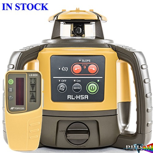 Topcon RL-H5A Horizontal Laser , w/ Receiver, Alkaline. (1021200-50LS-100