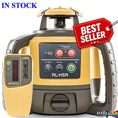 Topcon RL-H5A  Horizontal Laser , w/ LS-80X Laser Receiver.