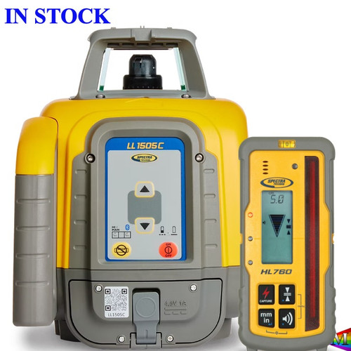 SPECTRA LL1505C Laser Level, Rechargeable Battery, HL760 Sensor