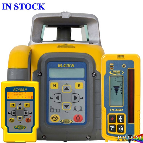 Spectra GL412N 15% Single  Grade Laser w/HL760 Sensor Rech. Batt.