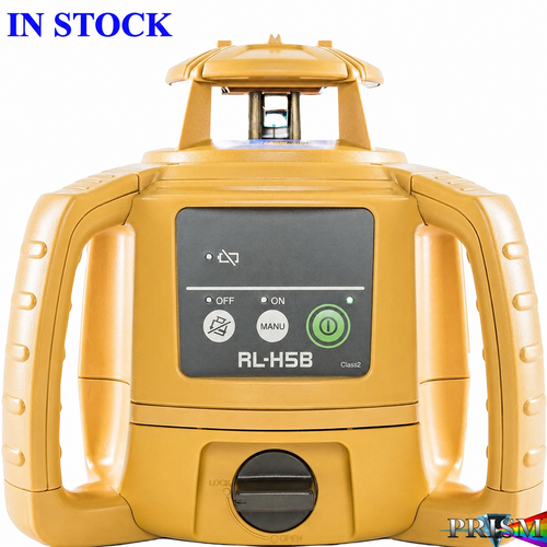 Topcon RL-H5B self-leveling rotary construction laser for grading, excavating, elevation checks, and general construction