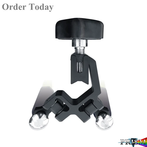 SitePro 07-4260 V-Series Anti-Crush Thumb-Release Pole Bipod — Flo-Yellow Aluminum