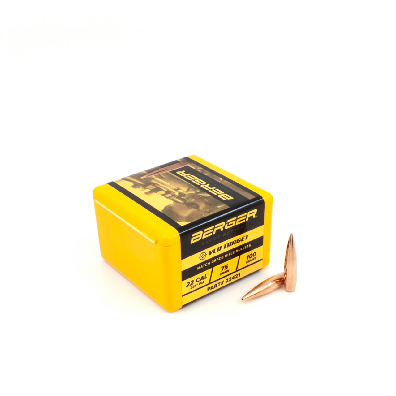 Berger 22 cal 75 gr VLD Target Bullets | Item #22421 | Reloading