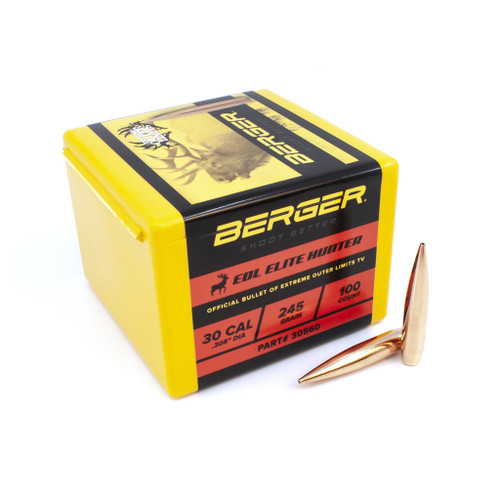 245 gr Berger 30 cal EOL Elite Hunter (Bx of 100)