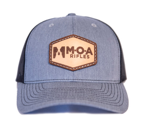 MOA Leather Patch Hat - Grey/Charcoal