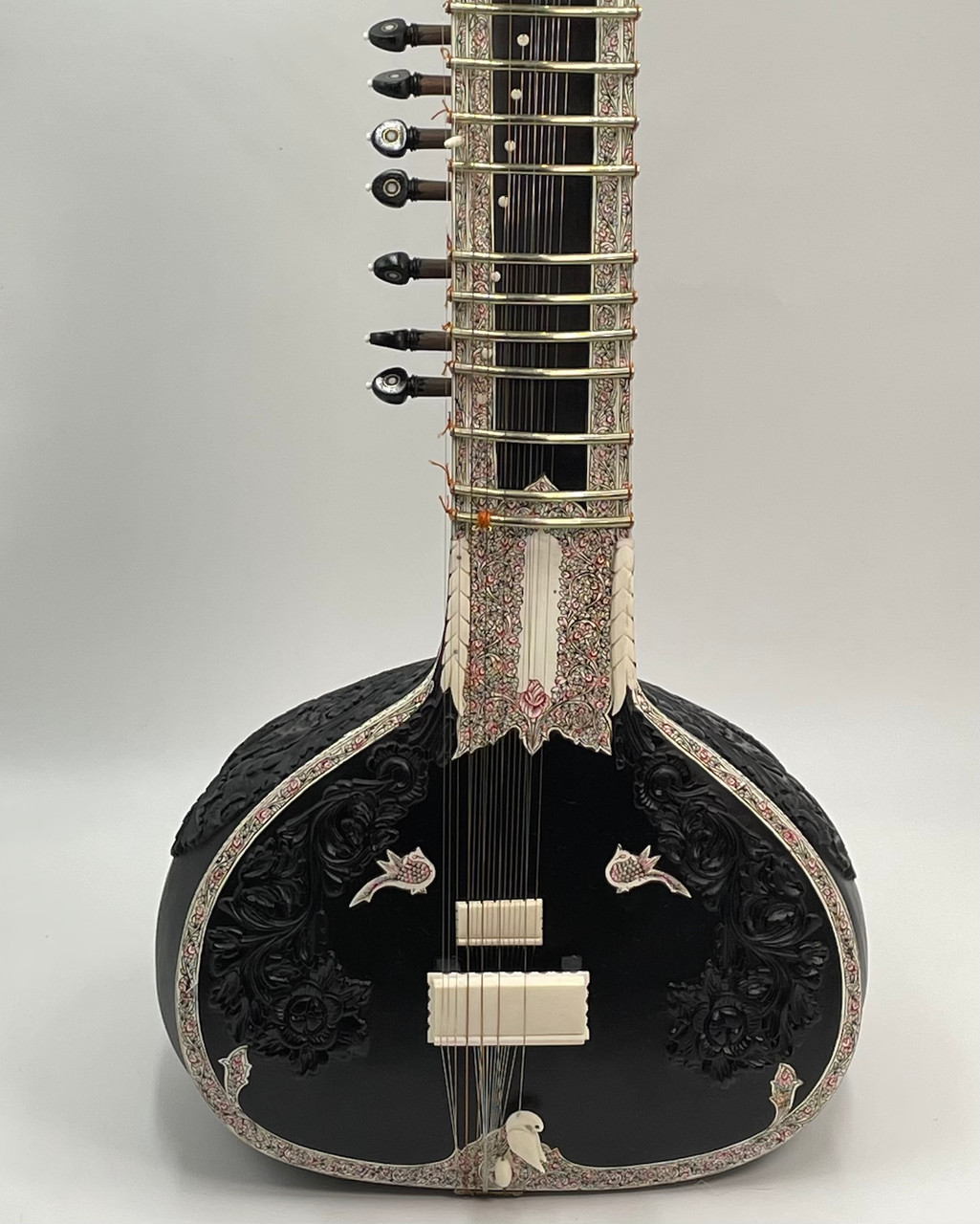 Ebony Kharaj Sitar - Kala Kendar's Music Warehouse