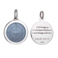 Colby Davis Pendant: Men's Medium Compass Rose - Sterling Silver