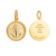 Colby Davis Pendant: Small Anchor - Gold Vermeil