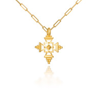 Colby Davis Pendant: Santorini Cross - Gold Vermeil