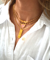 Colby Davis Necklace: Hearts of Love - Gold Vermeil