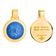 Colby Davis Pendant: Large Saint Christopher - Gold Vermeil