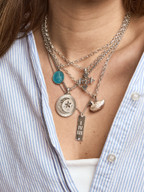 Colby Davis Pendant: Mother Duck Charm Sterling Silver