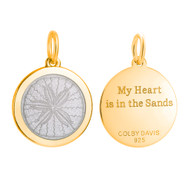Colby Davis Pendant: Medium Sand Dollar - Gold Vermeil