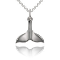 Colby Davis Pendant: Whale Tail Charm Sterling Silver