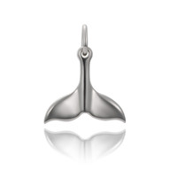 Colby Davis Pendant: Whale Tail Charm Sterling Silver