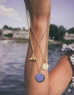 Colby Davis Pendant: Whale Tail Gold Vermeil