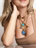 Colby Davis Pendant: Whale Tail Gold Vermeil