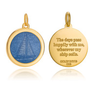 Colby Davis Pendant: Medium Sailboat - Gold Vermeil