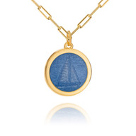 Colby Davis Pendant: Medium Sailboat - Gold Vermeil