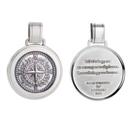 Colby Davis Pendant: Large Compass Rose - Sterling Silver
