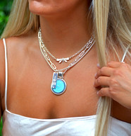 Colby Davis Pendant: Large Compass Rose - Sterling Silver