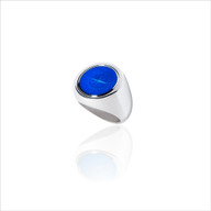 Colby Davis Signet Ring - Royal Blue