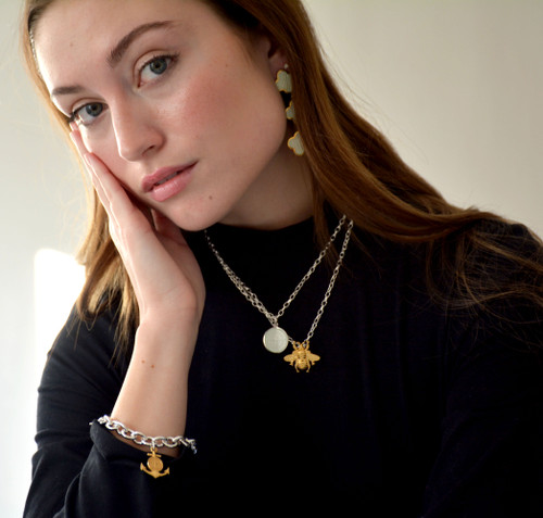 Colby Davis Pendant: Small Compass Rose - Sterling Silver