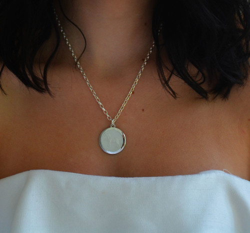 Colby Davis Pendant: Medium Dog - Sterling Silver